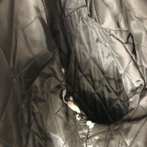 Destroyed Vintage 80s Pierre Cardin Men's Size 42 Leather Bomber Jacket Grunge - Picture 10 of 16